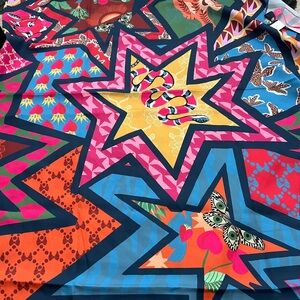 Alden Multicolor Star Pattern Scarf